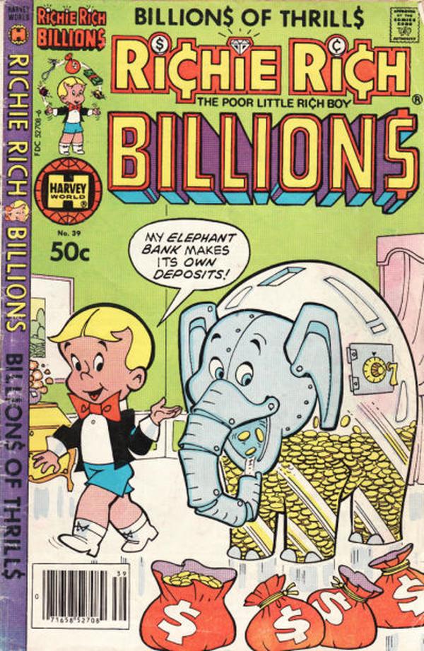 Richie Rich Billions #39 cover
