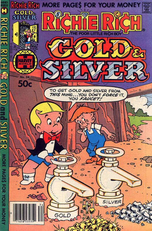 Richie Rich Gold and Silver #34 cover