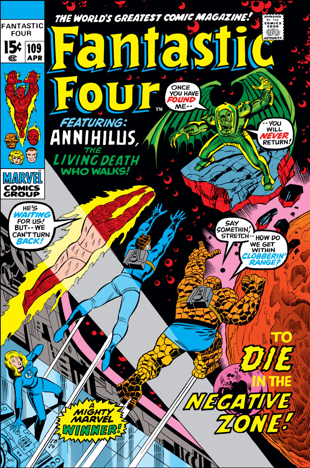 Fantastic Four #109 cover