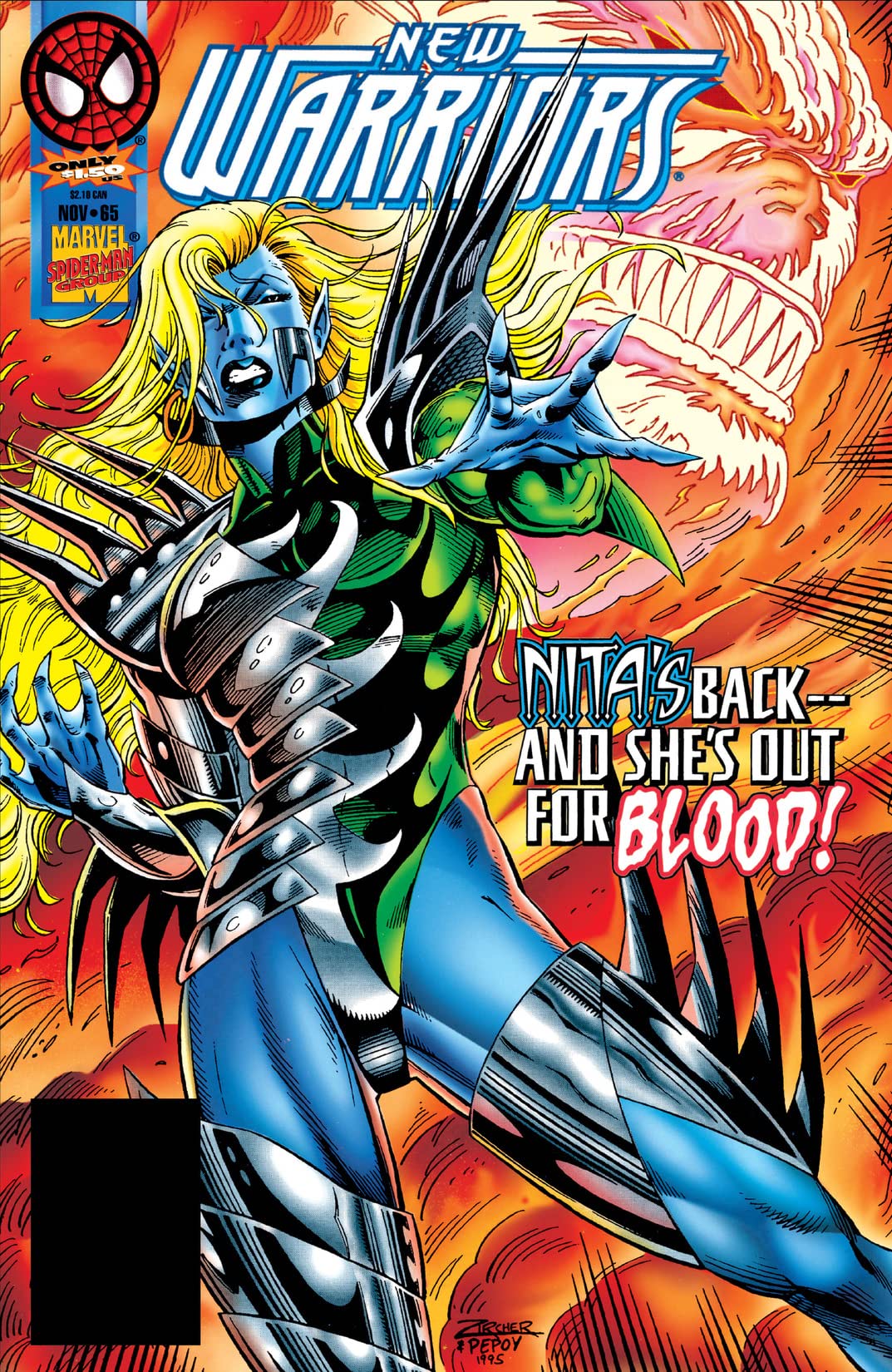 The New Warriors #65 cover