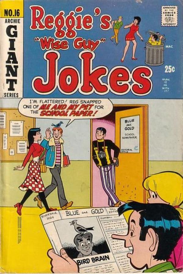 Reggie's Wise Guy Jokes #16 cover
