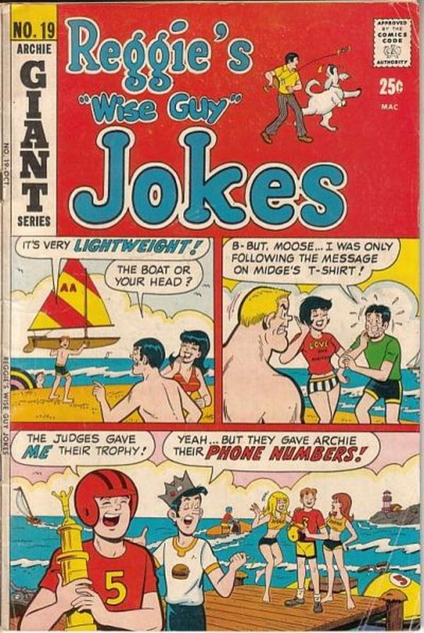 Reggie's Wise Guy Jokes #19 cover