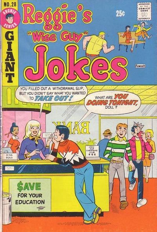 Reggie's Wise Guy Jokes #28 cover