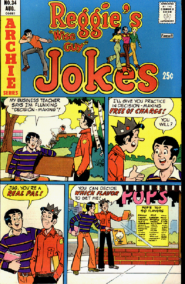 Reggie's Wise Guy Jokes #34 cover