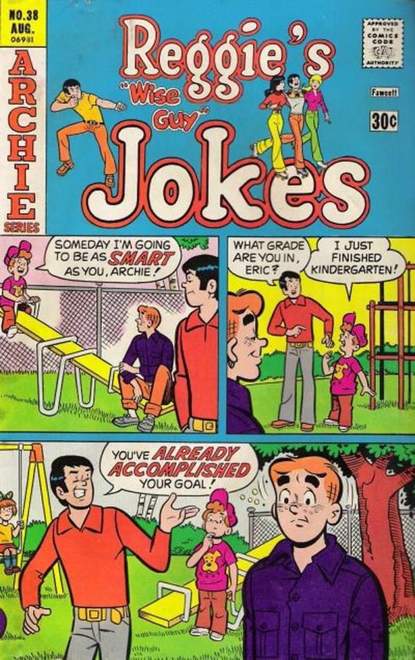 Reggie's Wise Guy Jokes #38 cover