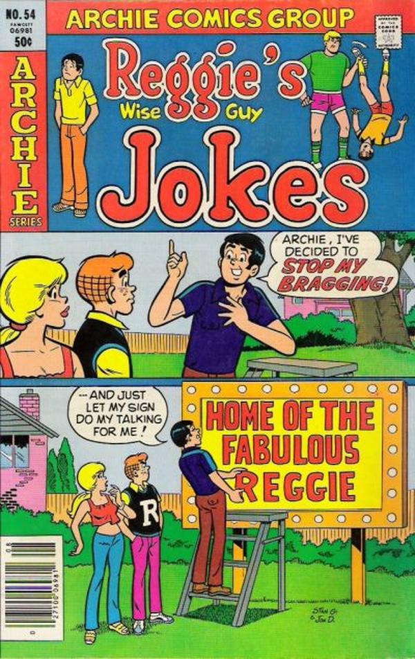 Reggie's Wise Guy Jokes #54 cover