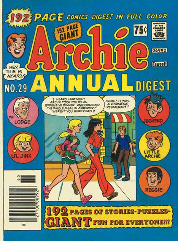 Archie Annual Digest #29 cover