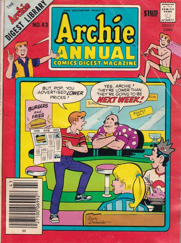 Archie Annual Digest #43 cover