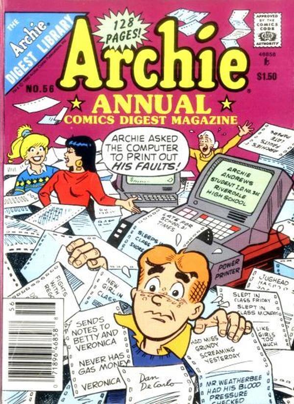 Archie Annual Digest #56 cover