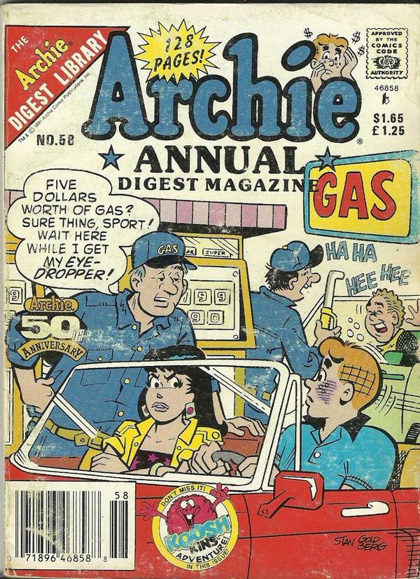 Archie Annual Digest #58 cover