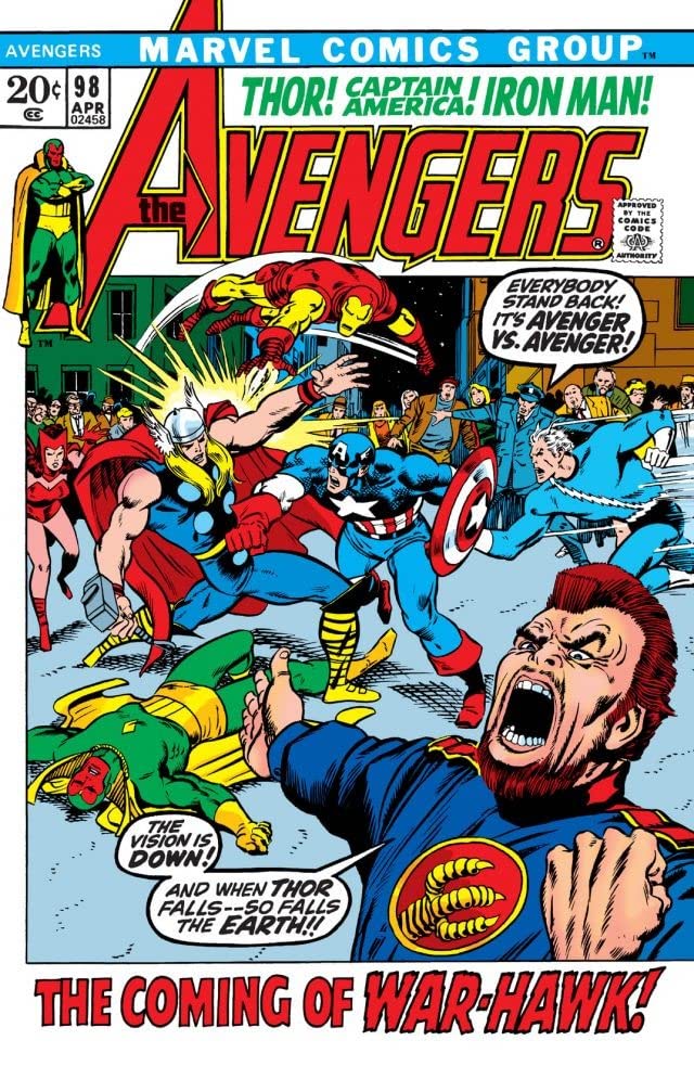 The Avengers #98 cover