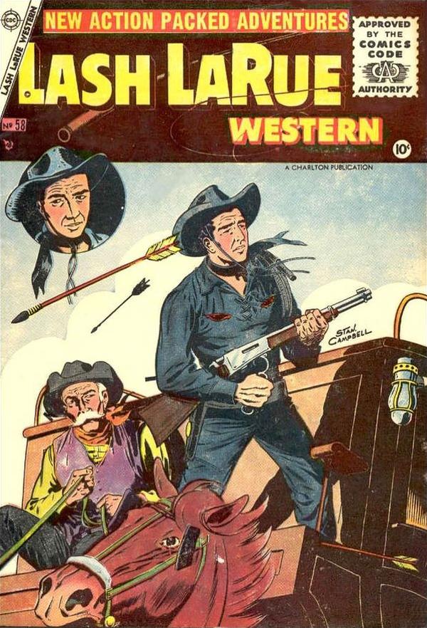 Lash La Rue Western #58 cover