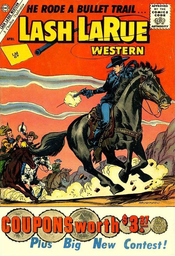 Lash La Rue Western #83 cover