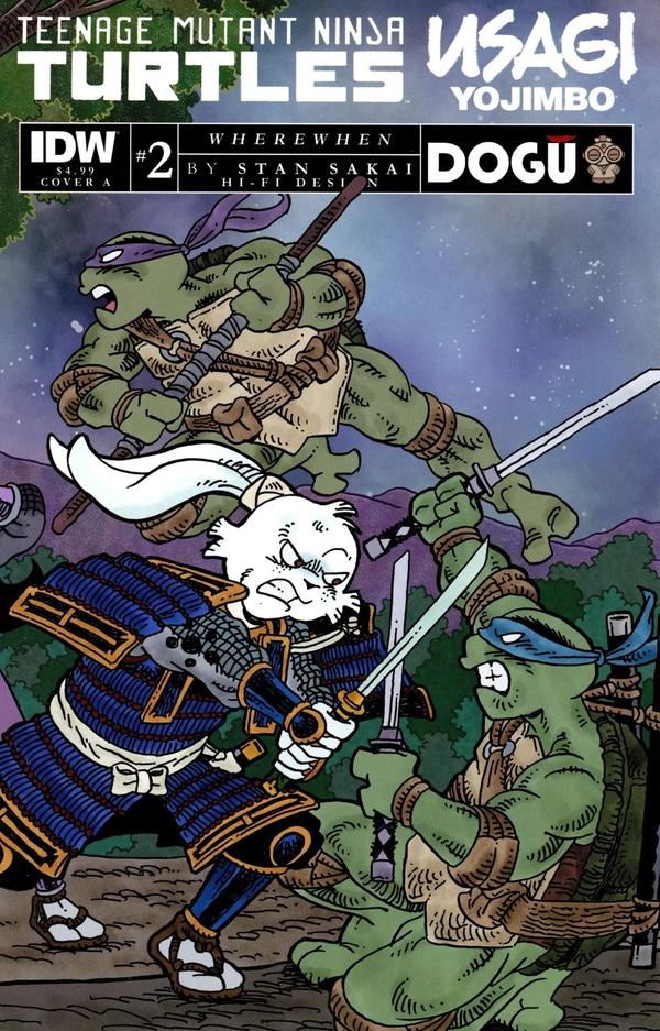 Teenage Mutant Ninja Turtles / Usagi Yojimbo: Wherewhen #2 cover