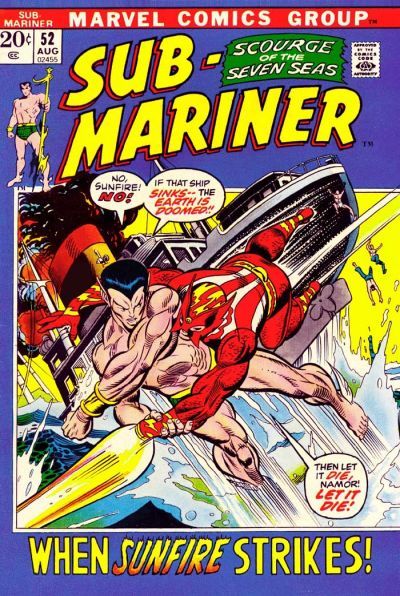 Sub-Mariner #52 cover