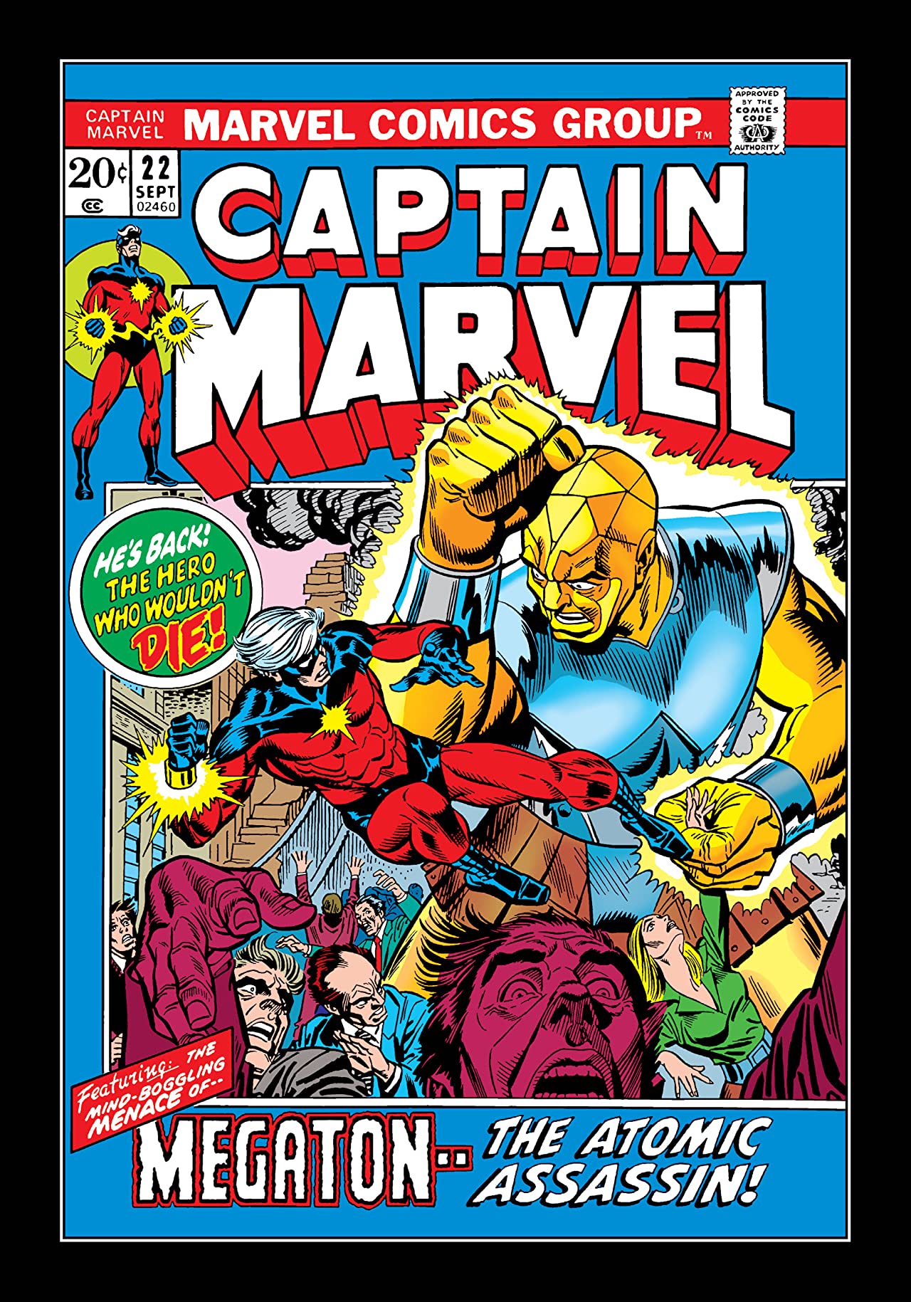 Captain Marvel #22 cover
