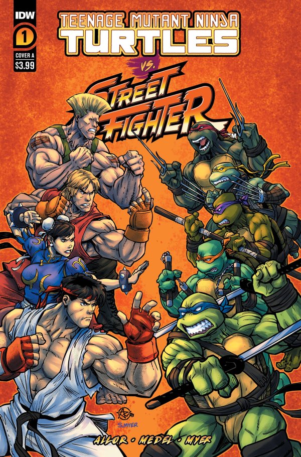 Teenage Mutant Ninja Turtles vs. Street Fighter #1 cover