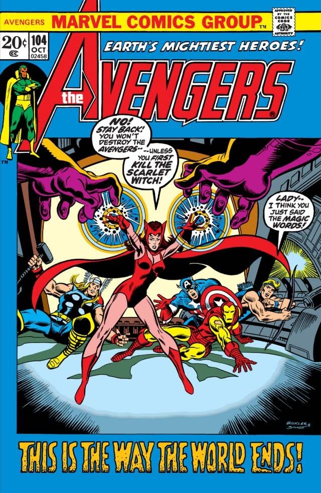 The Avengers #104 cover