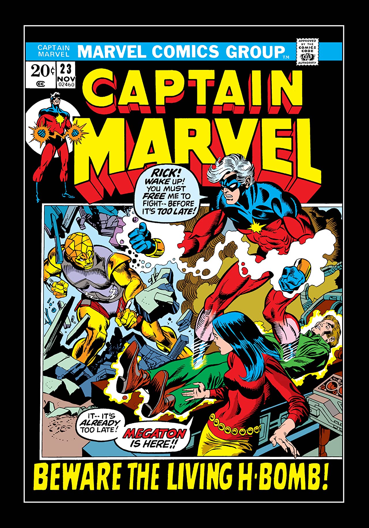 Captain Marvel #23 cover