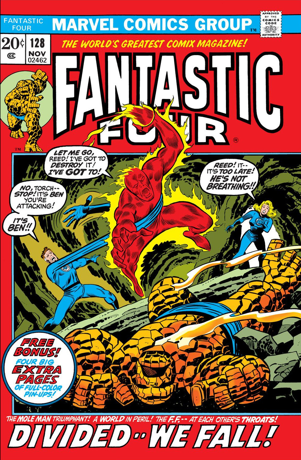 Fantastic Four #128 cover