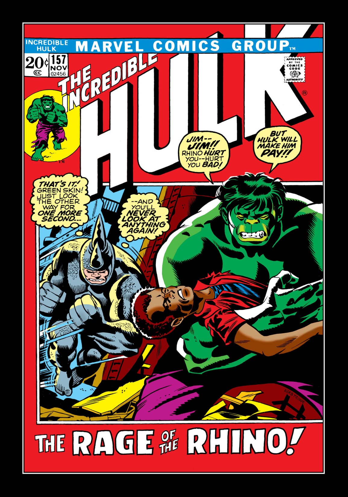 The Incredible Hulk #157 cover