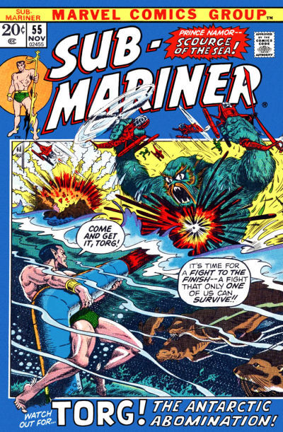 Sub-Mariner #55 cover