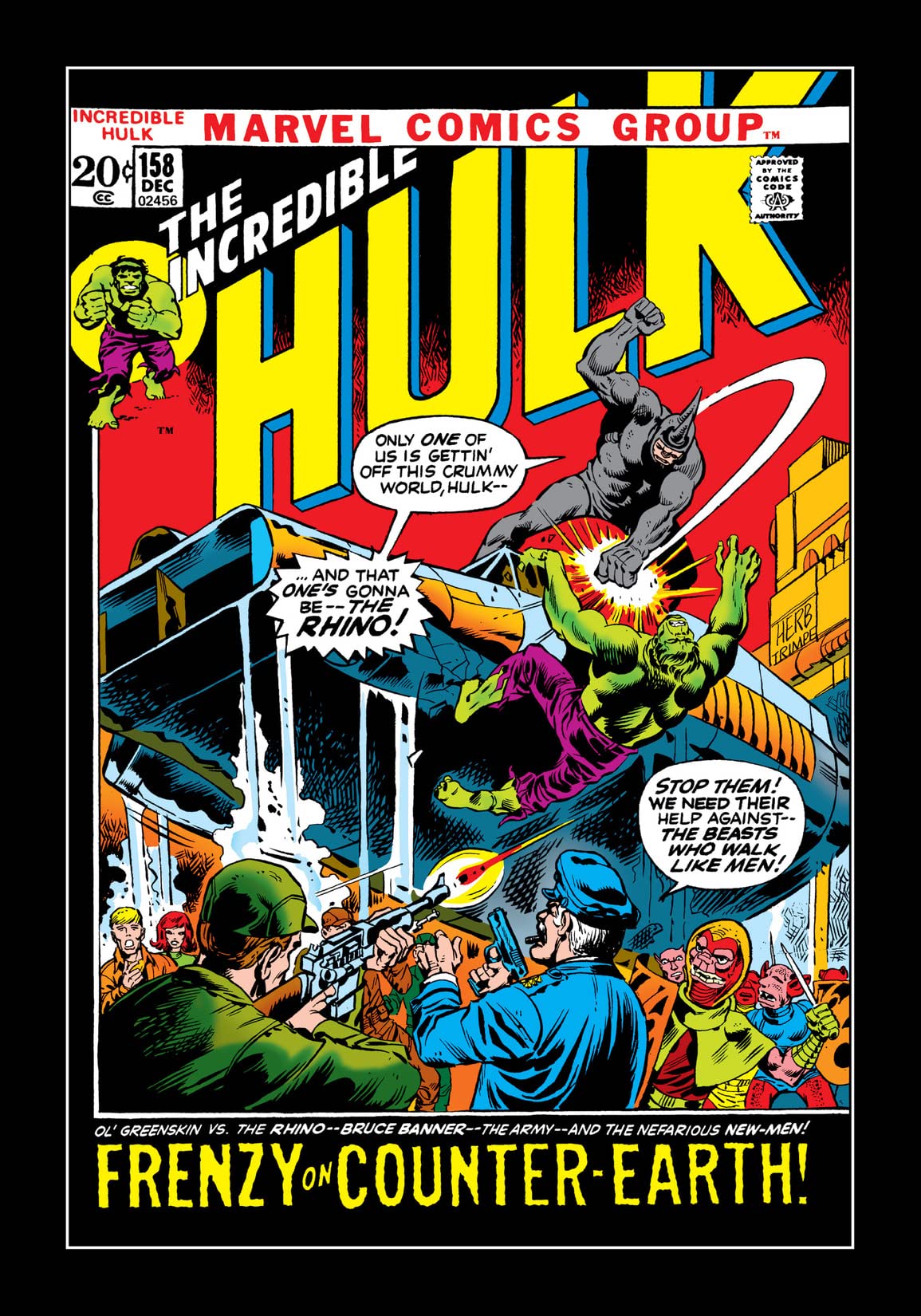The Incredible Hulk #158 cover