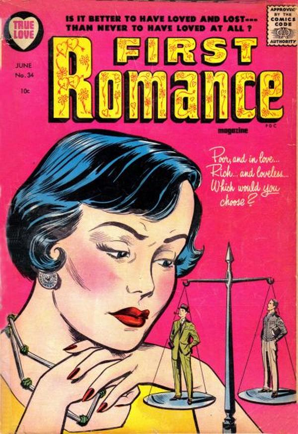 First Romance Magazine #34 cover
