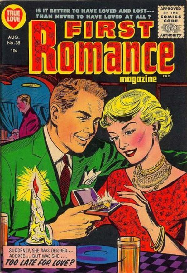 First Romance Magazine #35 cover