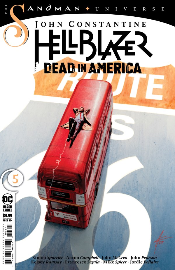 John Constantine, Hellblazer: Dead in America #5 cover