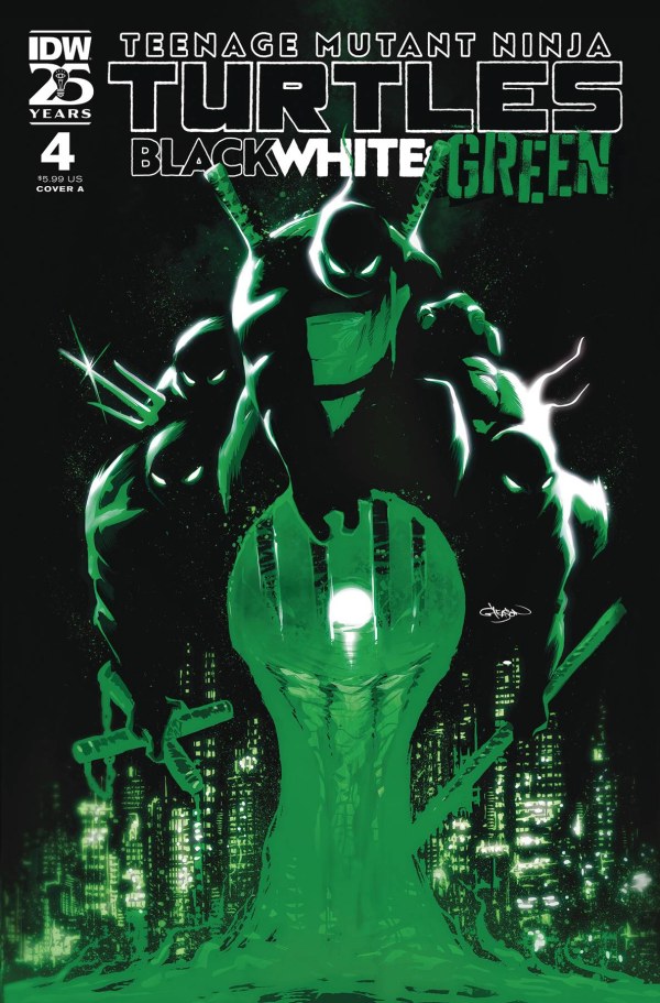Teenage Mutant Ninja Turtles: Black White & Green #4 cover