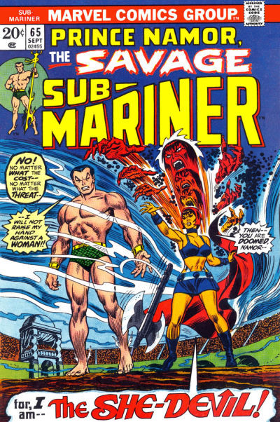 Sub-Mariner #65 cover