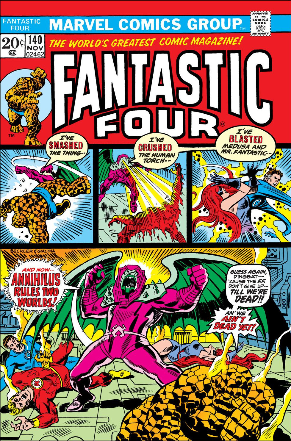 Fantastic Four #140 cover