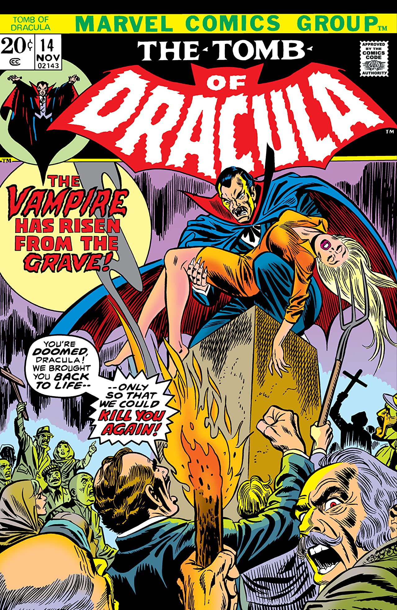 Tomb of Dracula #14 cover