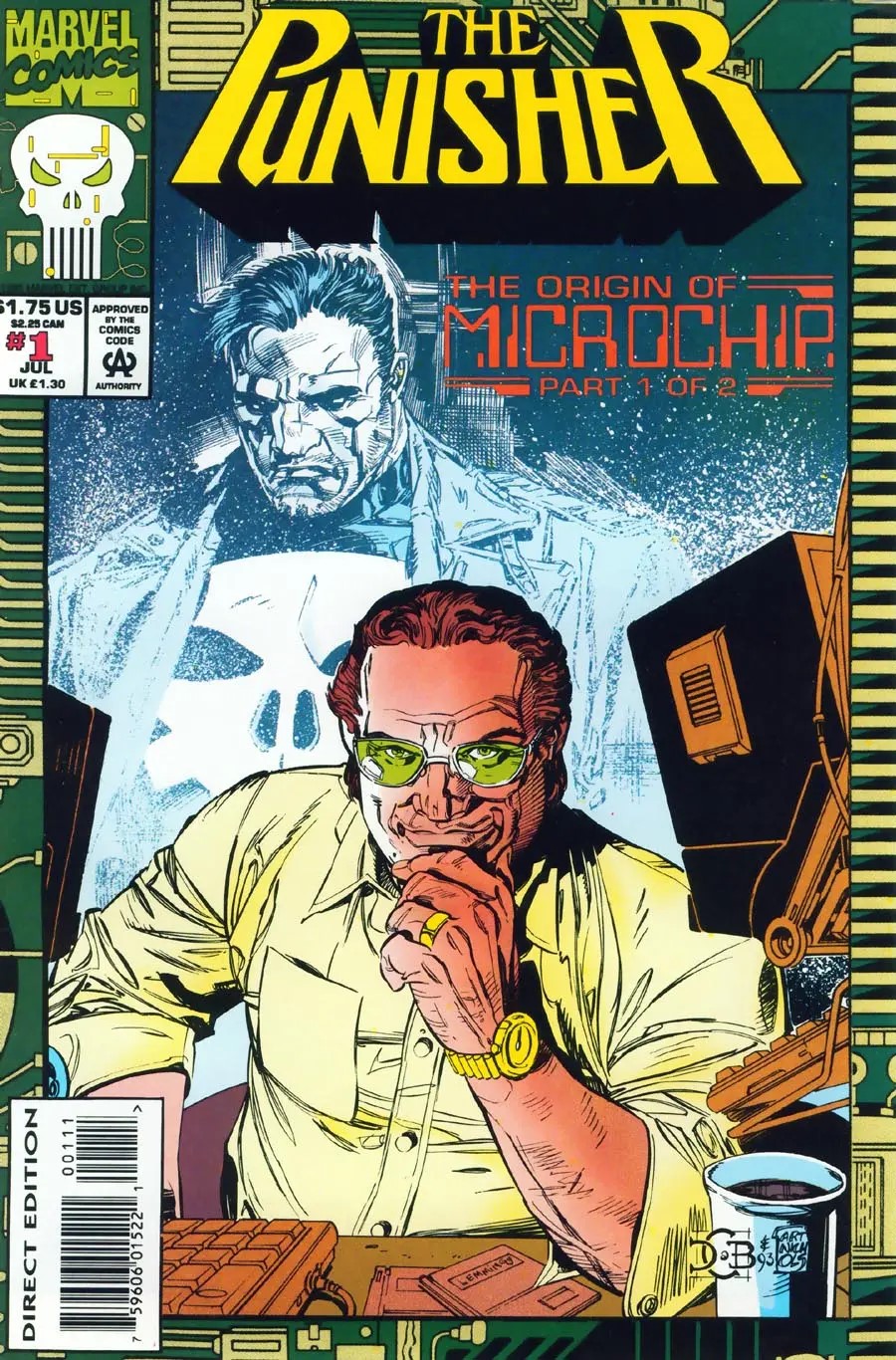 The Punisher: The Origin of Microchip #1 cover
