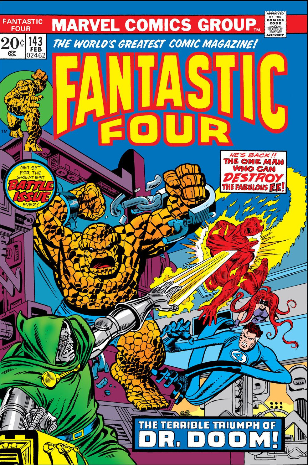 Fantastic Four #143 cover