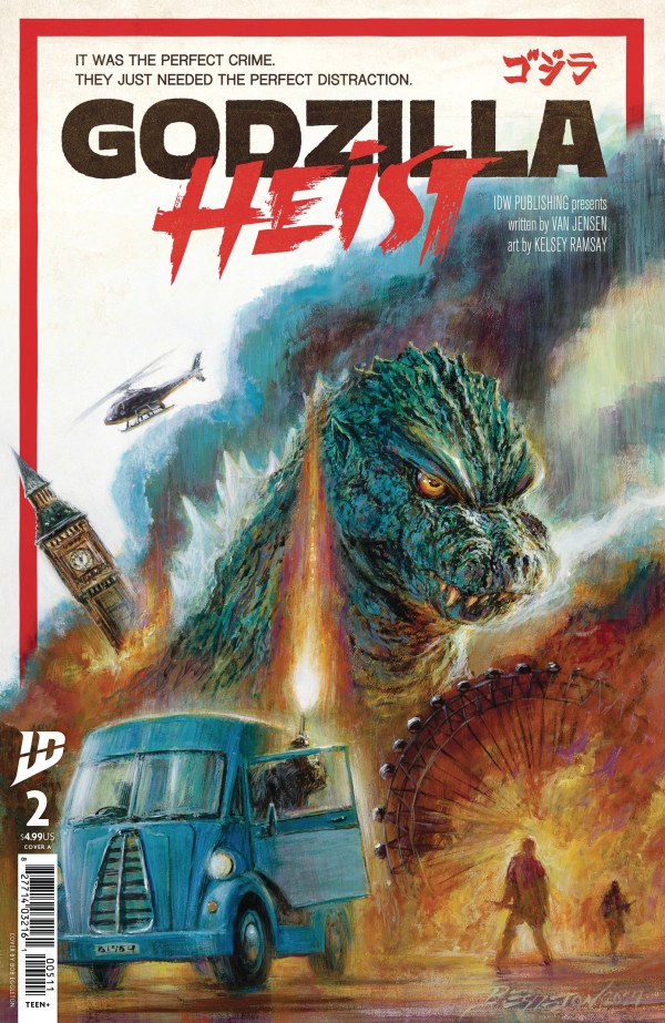 Godzilla: Heist #2 cover