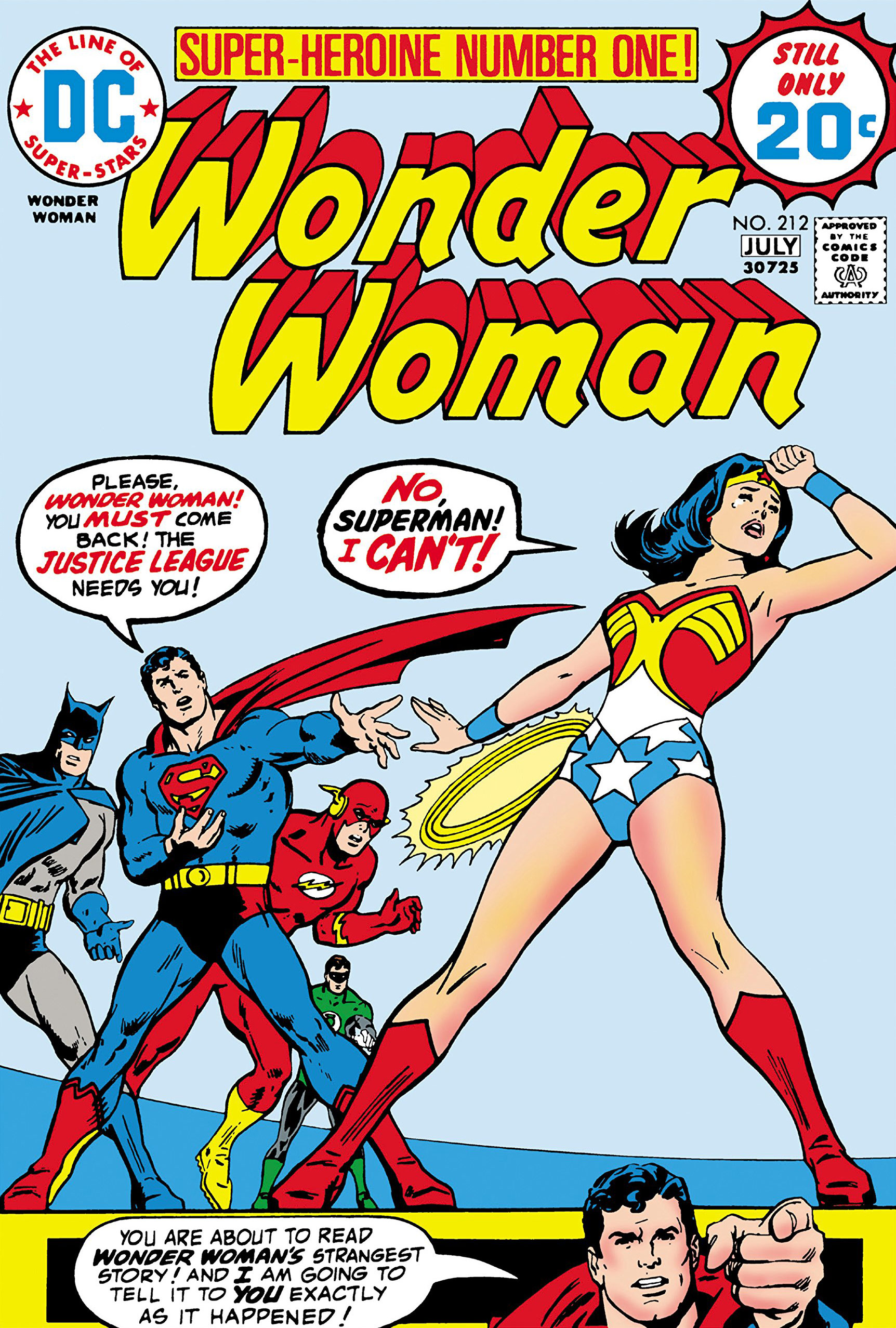 Wonder Woman #212 cover