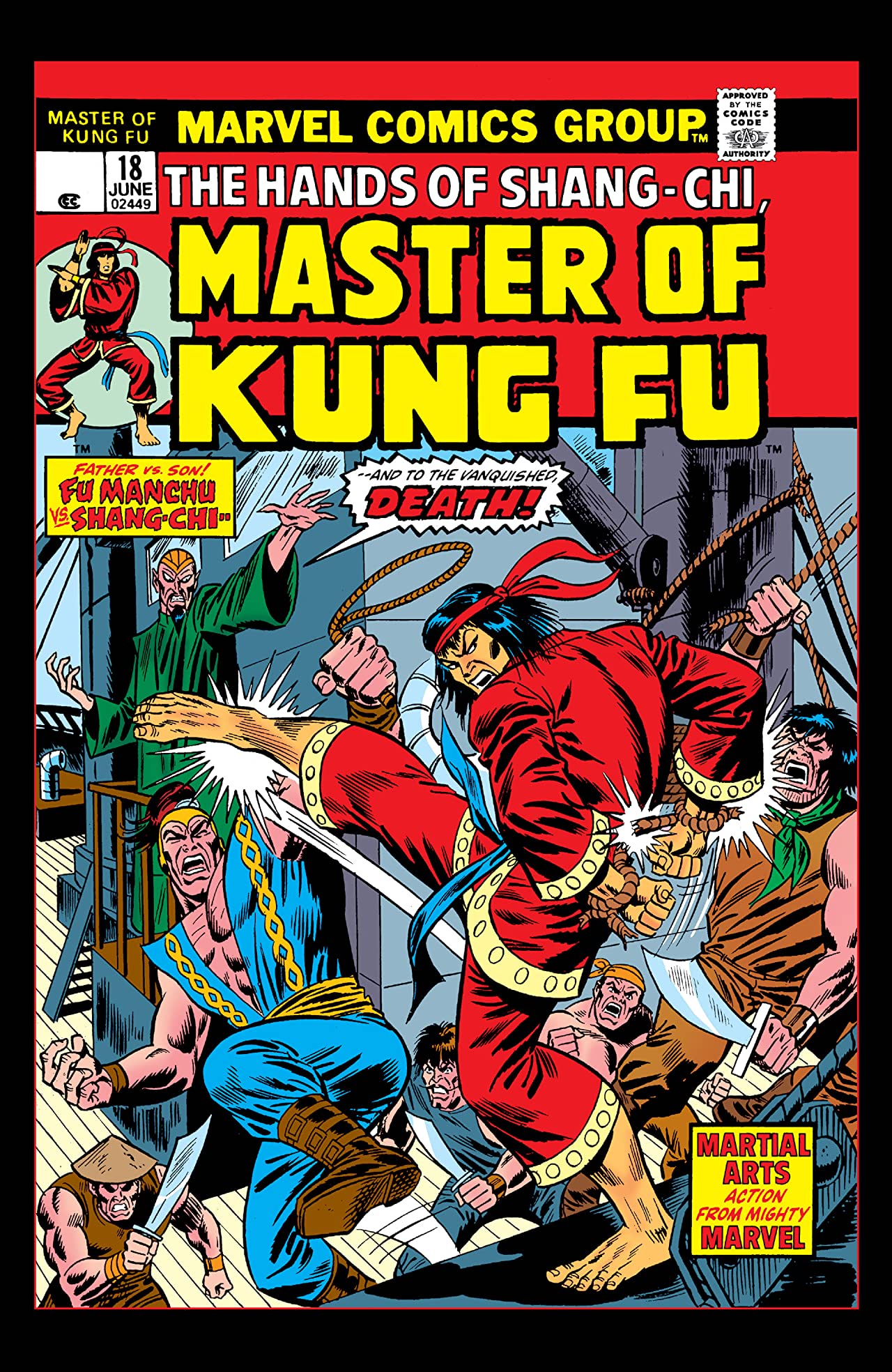 Master of Kung Fu #18 cover