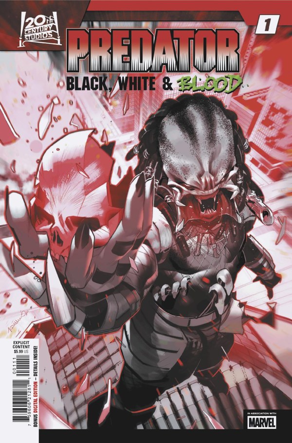 Predator: Black, White & Blood #1 cover