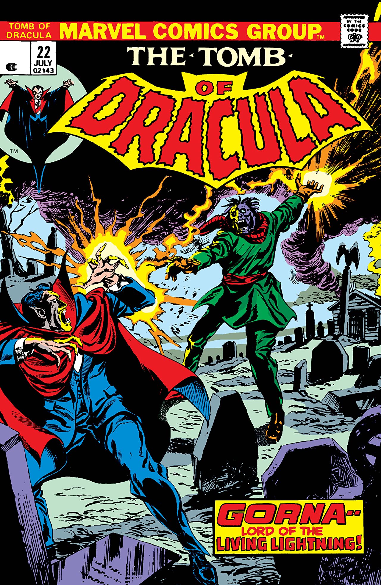 Tomb of Dracula #22 cover