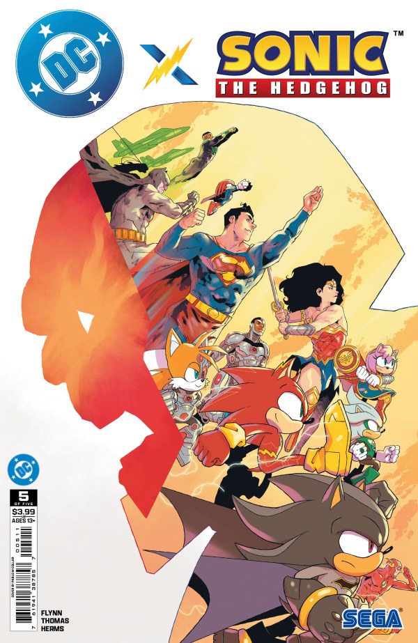 DC x Sonic the Hedgehog #5 cover