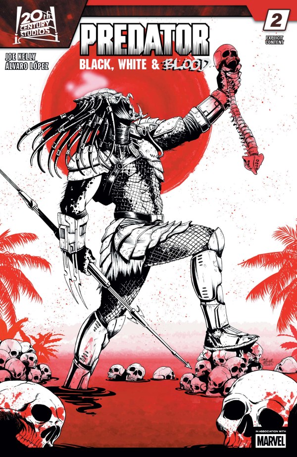 Predator: Black, White & Blood #2 cover