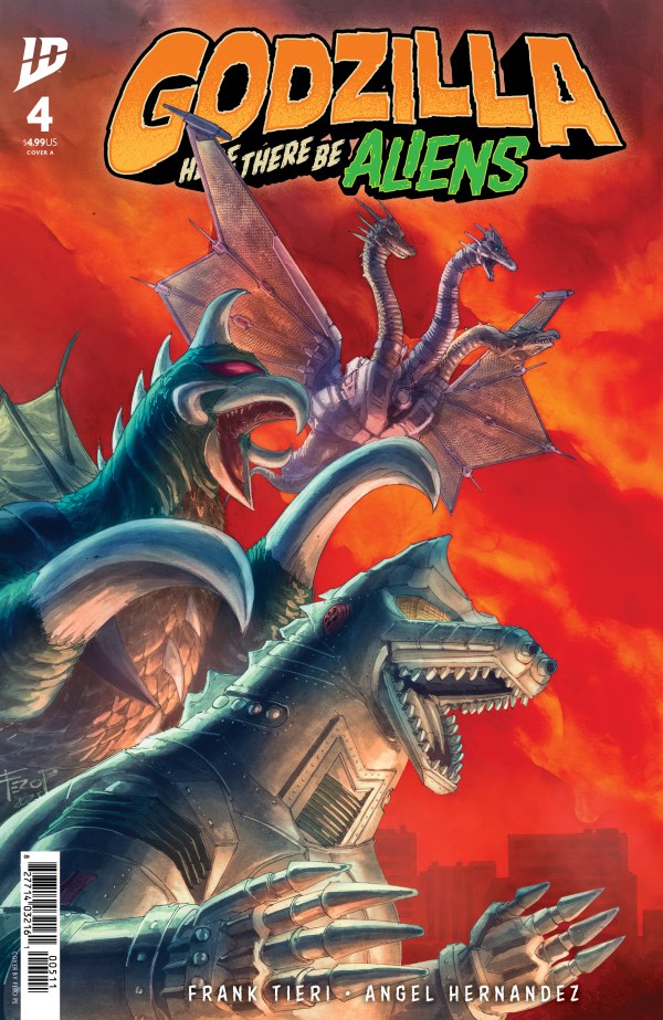 Godzilla: Here There Be Aliens #4 cover