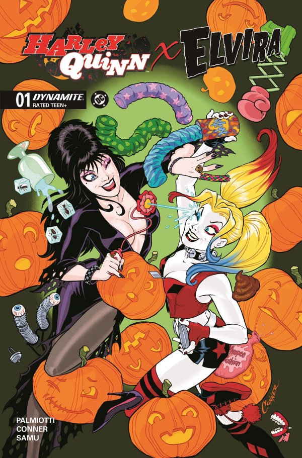 Harley Quinn x Elvira #1 cover