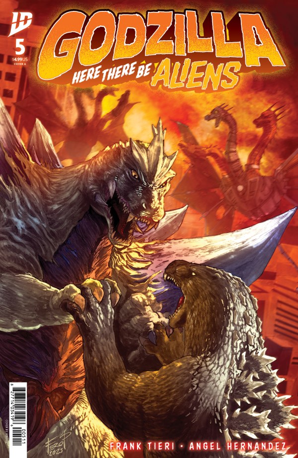 Godzilla: Here There Be Aliens #5 cover