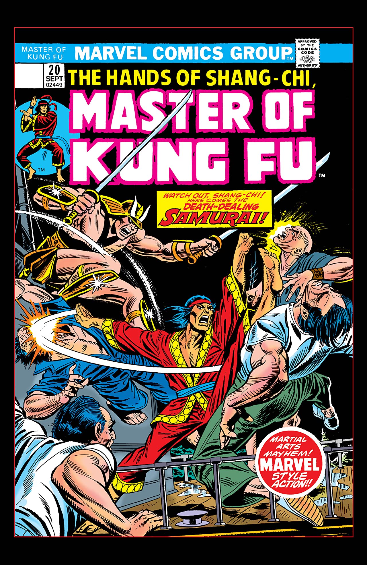 Master of Kung Fu #20 cover