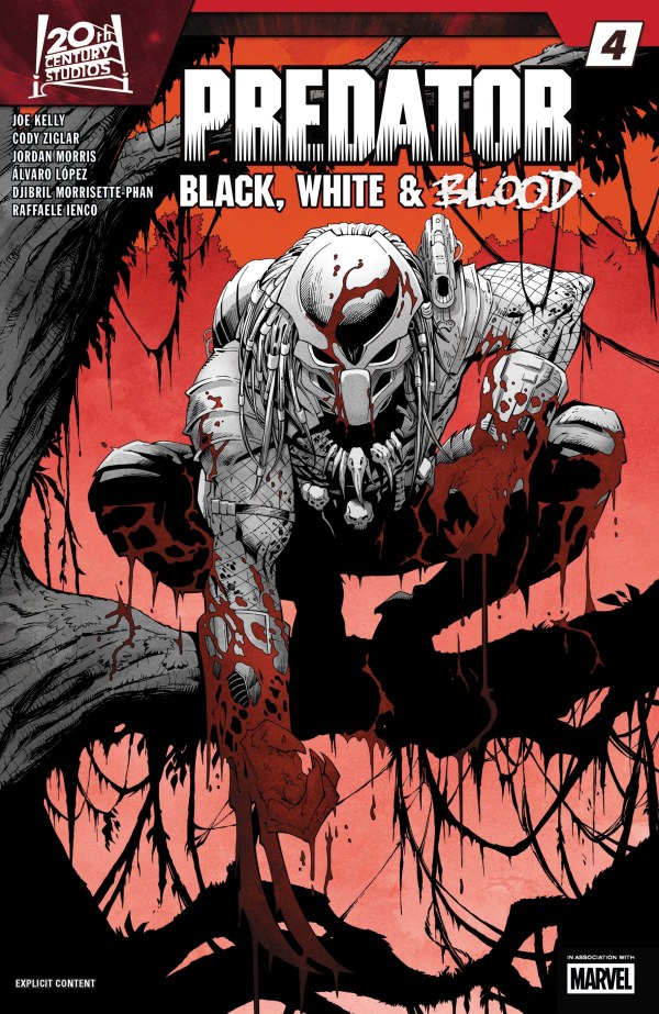 Predator: Black, White & Blood #4 cover