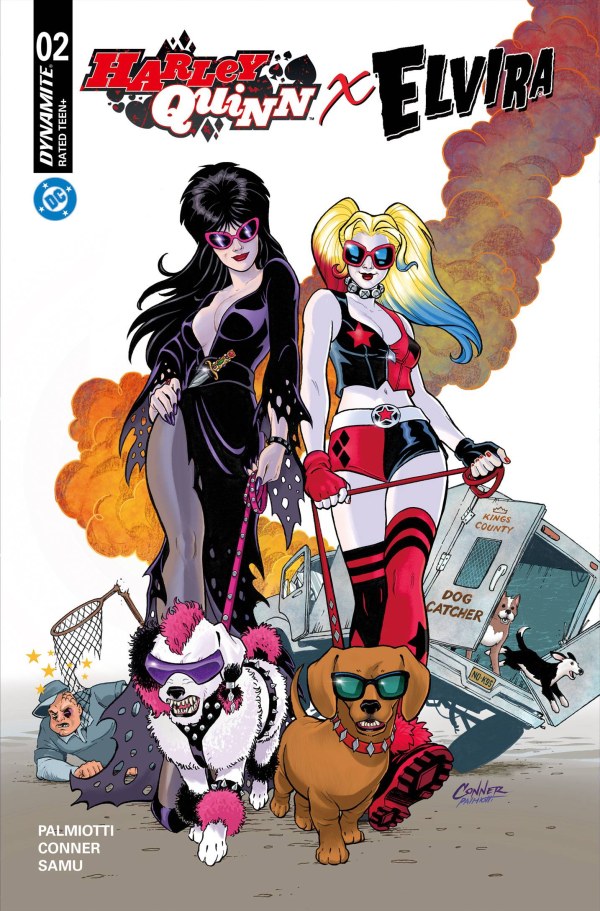 Harley Quinn x Elvira #2 cover