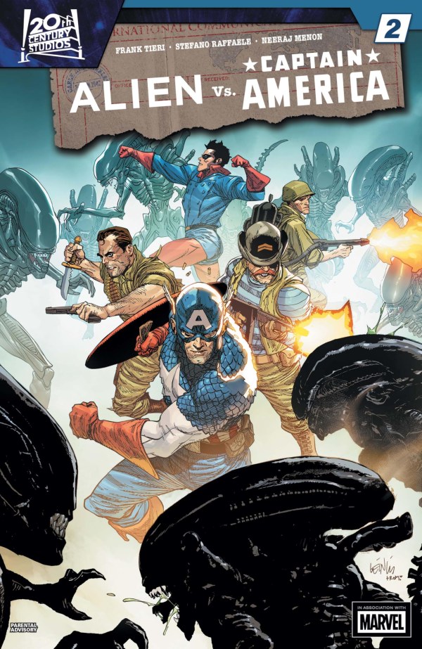 Alien vs. Captain America #2 cover